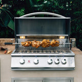 Summerset Sizzler Pro 40-in 5 Burner Built-In Natural Gas Grill w/ Rear Infrared Burner - SZRPRO40