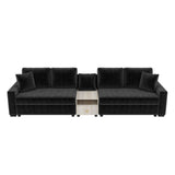 Modular Sofa Couch With Storage Armrest And Center Console