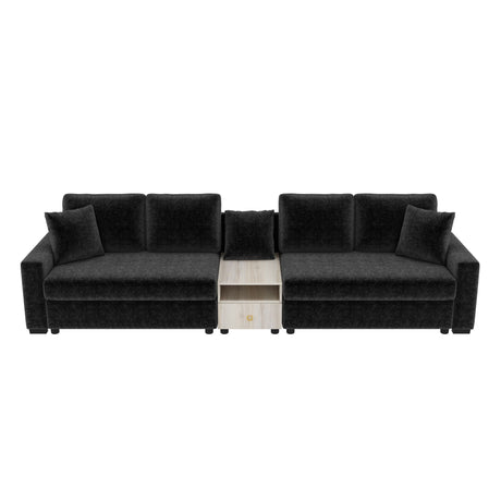 Modular Sofa Couch With Storage Armrest And Center Console