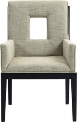 Gwendolyn - Dining Arm Chair With Black Frame