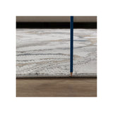 Geometrix - 5'3" X 7'3" Area Rug & Geometric 3D Effect - Ivory / Gray