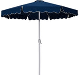 Amalfi - Aluminum Patio Umbrella - Light Brown Base / White Pole
