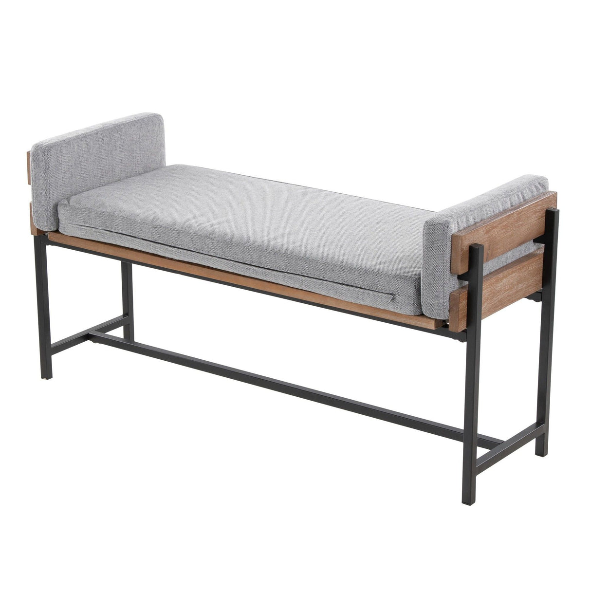 Kari - Farmhouse Bench - Brown Wood