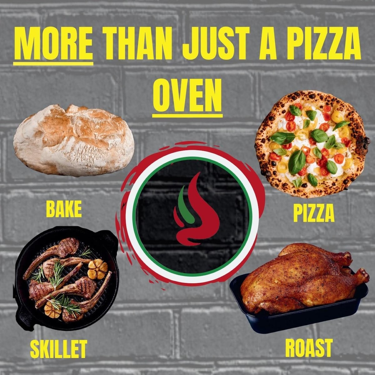 Mont Alpi Portable Natural Gas Outdoor Pizza Oven - MAPZ-SS