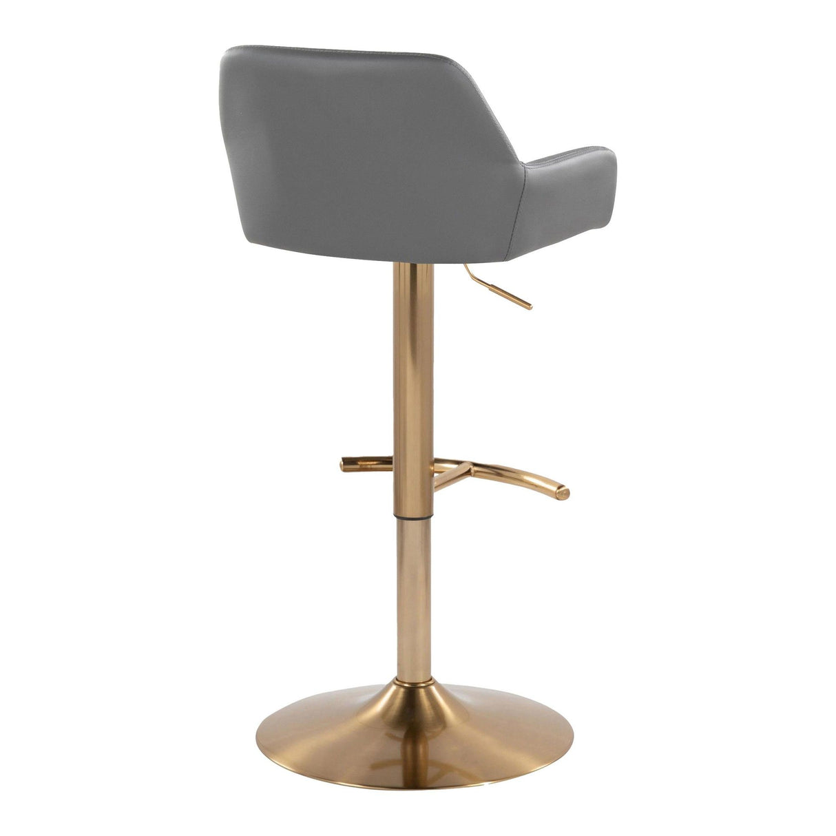 Daniella - Adjustable Barstool (Set of 2) - Gold Base