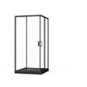 Corner Sliding Shower Door Combo With Base (No Drain Kit)
