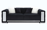 Trislar - Sofa With 4 Pillows (Same Lv01397) - Black Velvet