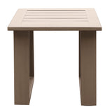Traditional Style Outdoor Square End Table