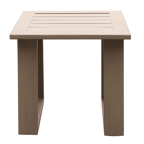 Traditional Style Outdoor Square End Table