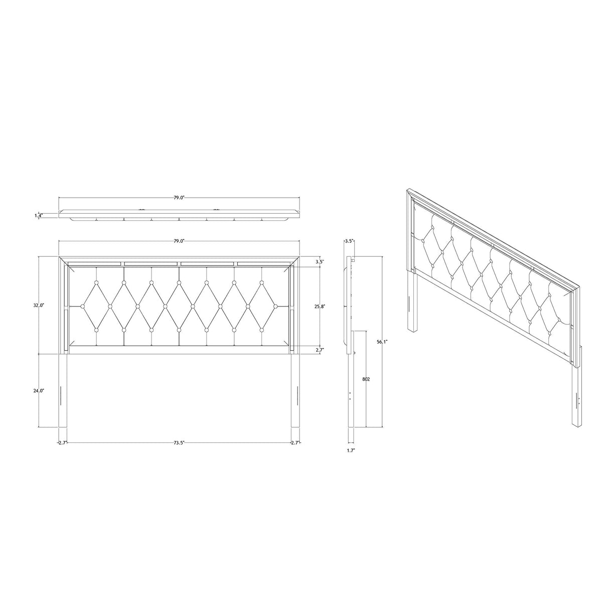 Chloe - Elegant Design Bed