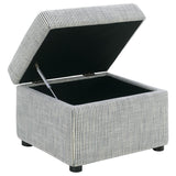 Winter - Upholstered Hydraulic Lift Top Storage Ottoman