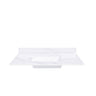 Bianco Carrara Venato Marble Vanity Top With Pre Drilled Faucet Hole And Undermount Sink