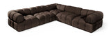 Orin - Velvet 5 Piece Modular Corner Sectional