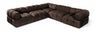Orin - Velvet 5 Piece Modular Corner Sectional