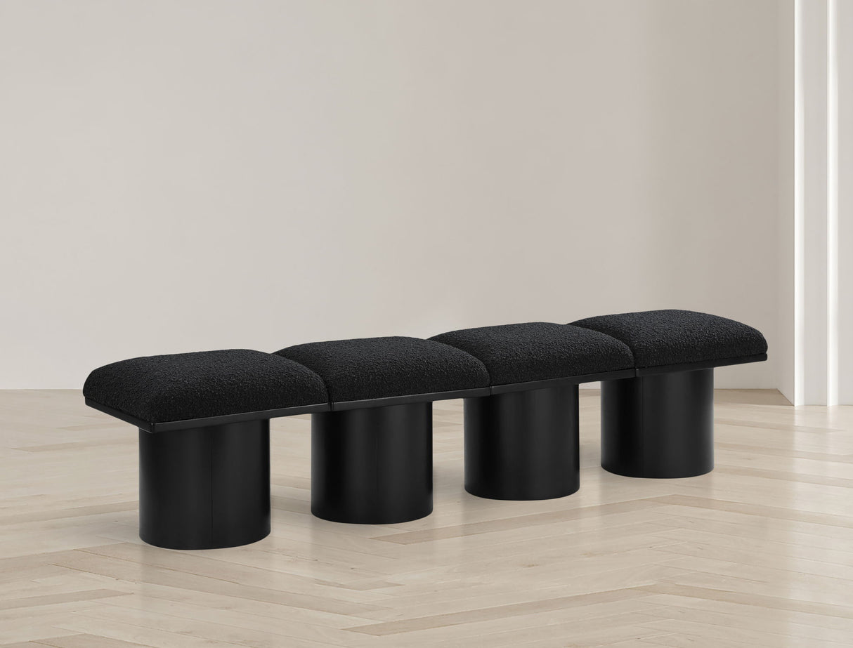 Pavilion - 4 Piece Modular Bench With Black Base