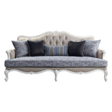 Ciddrenar - Sofa With 5 Pillows - Fabric & White