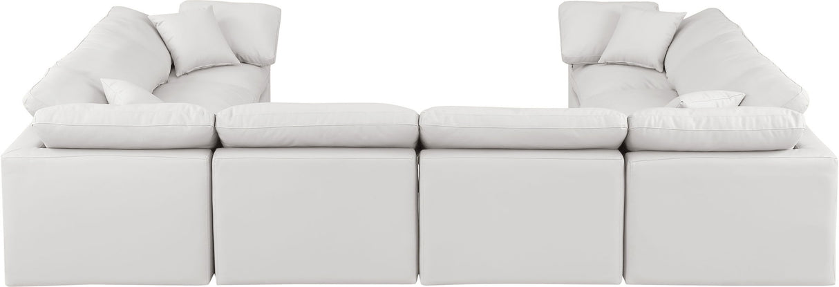 Indulge - Faux Leather 8 Piece Modular Sectional