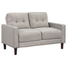 Harvey - Tufted Loveseat With Track Arm Design