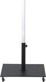 Fiji - Aluminum Patio Umbrella With Square Black And White Base