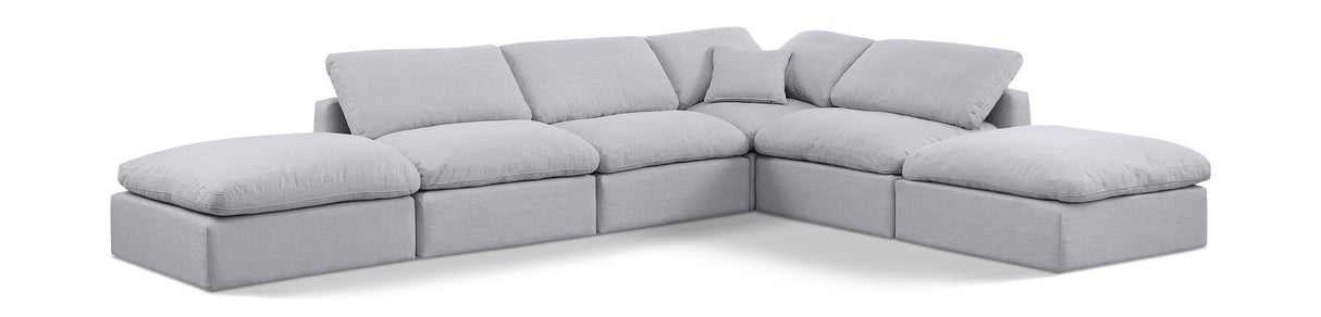 Indulge - Linen 6 Piece Modular Armless Sectional