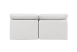Indulge - Faux Leather 2 Seat Modular Armless Sofa