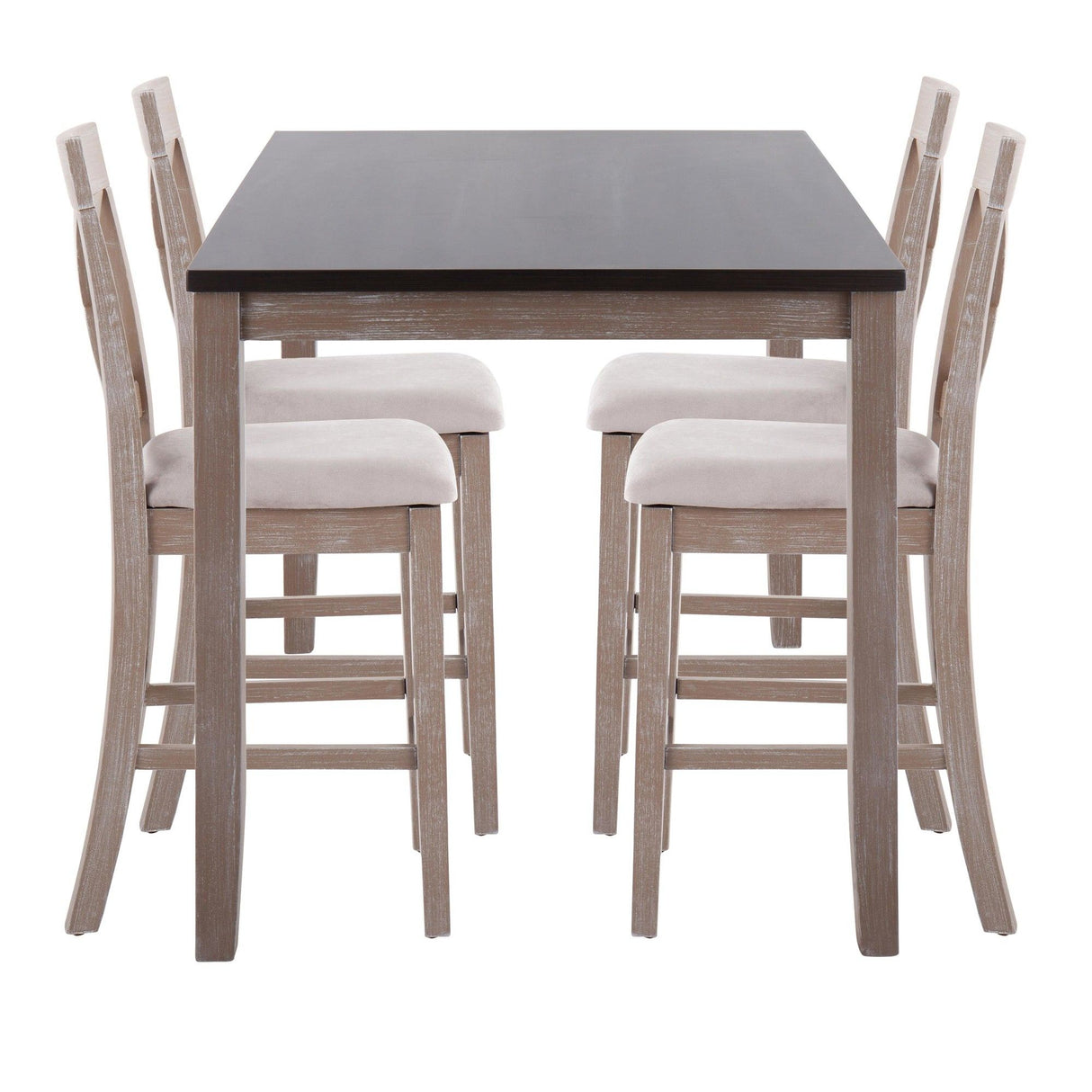 Harper - 5 Piece Counter Set - Dark Brown