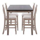Harper - 5 Piece Counter Set - Dark Brown