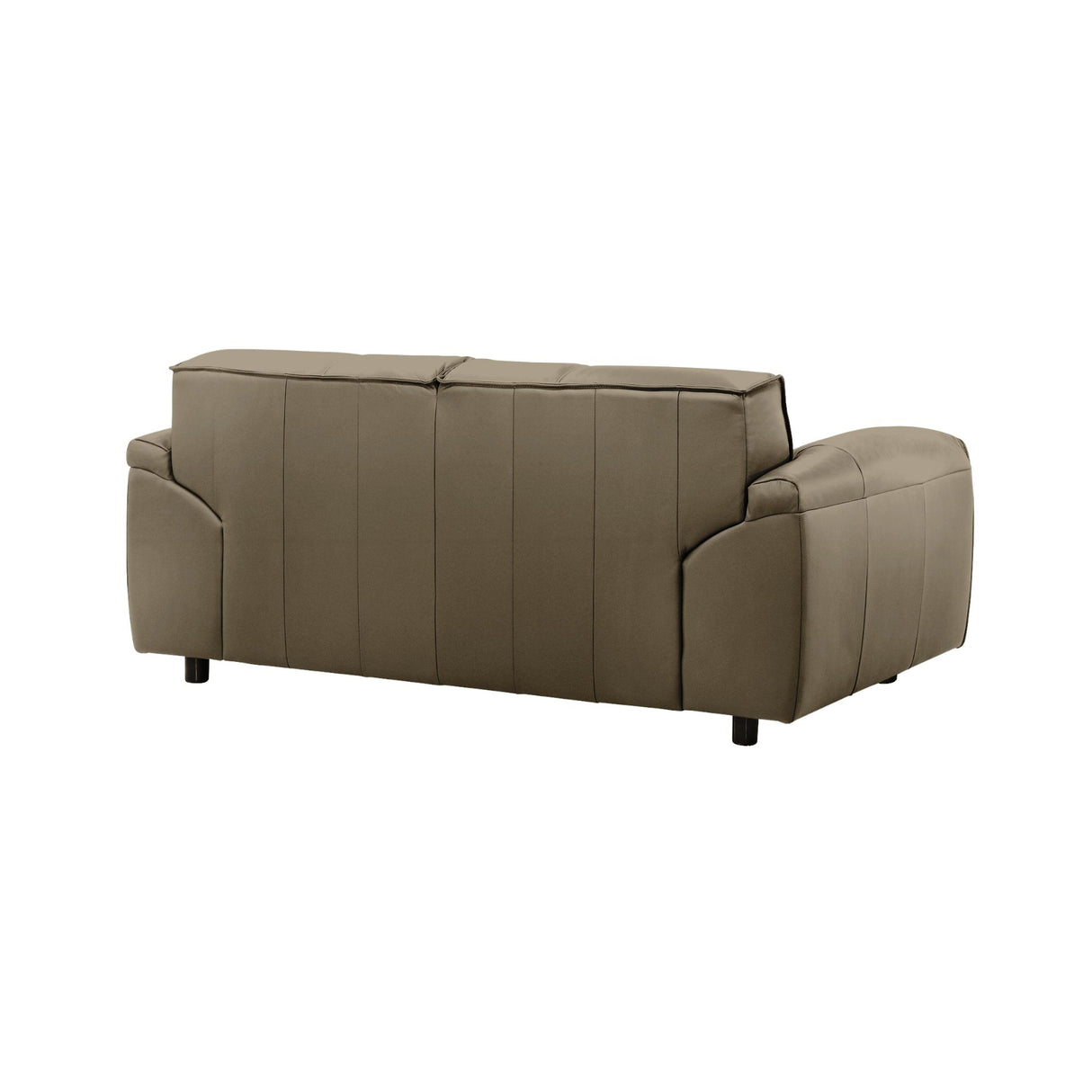 Tanner - Leather Loveseat With Padded Arms
