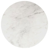 Landry - Round End Table - White Marble