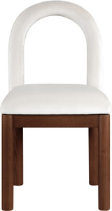 Conrad - Velvet Dining Chair With Brown Legs
