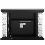 Noralie - 47" Fireplace With Bluetooth - Mirrored & Faux Diamonds