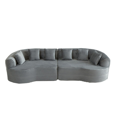 Sectional Sofa, Oversized 4 Seater With Deep Seat Design
