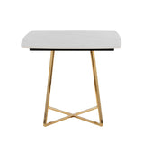 Folia - Dinette Table - Gold Metal