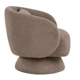 Zara - Upholstered Contemporary Swivel Accent Chair With Pillow