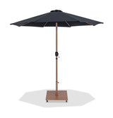 Fiji - Aluminum Patio Umbrella With Square Teak Base