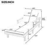 5 Position Adjustable Outdoor Chaise Lounge