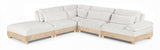 Turin - Chenille Fabric Upholstered Modular Sectional - White