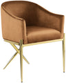 Xavier - Dining Chair with Gold Legs
