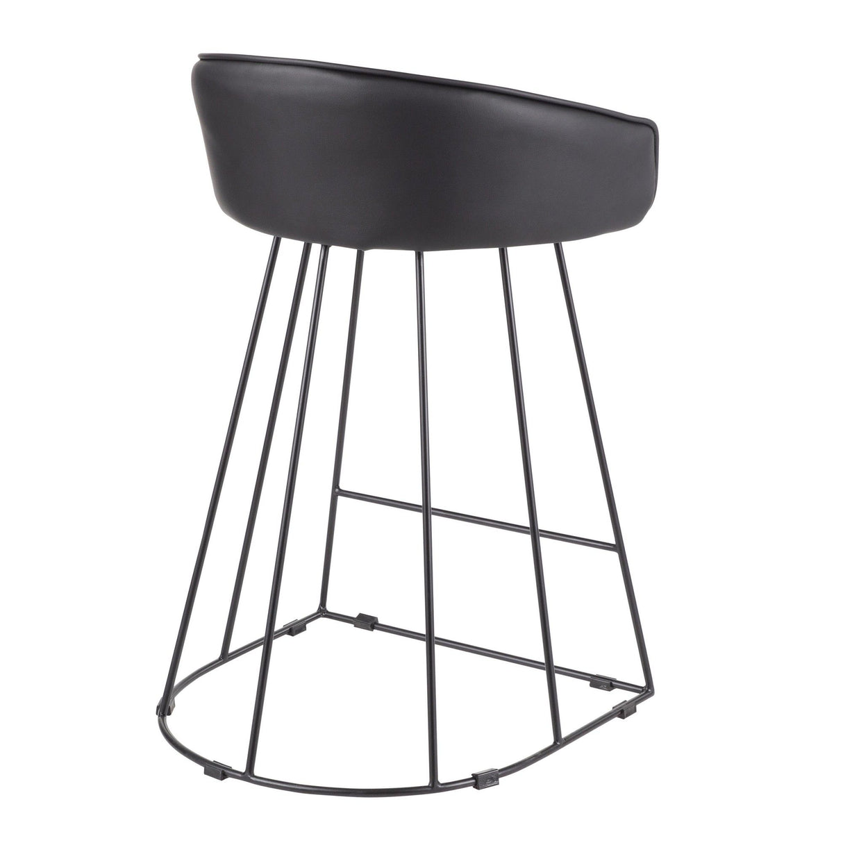 Canary - Counter Stool (Set of 2) - Black Metal