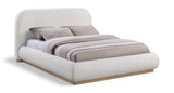 Vaughn - Linen Bed With Natural Base