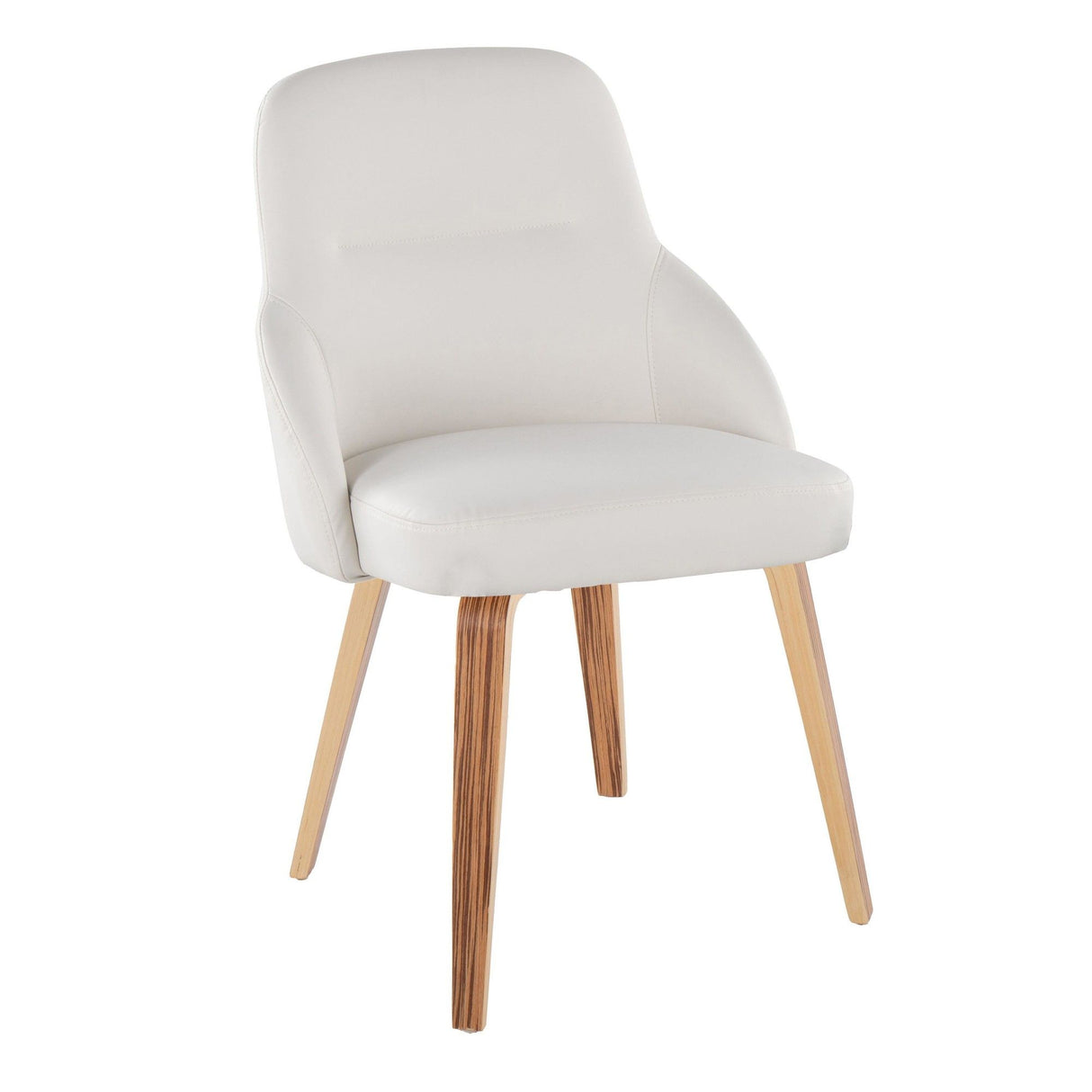 York - Upholstered Chair (Set of 2) - Zebra Wood Legs