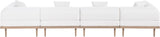 Laguna - 4 Piece Resilient Water Resistant Fabric 142" Upholstered Outdoor Patio Modular Sofa
