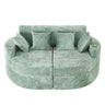 Boneless Design Upholstered Sofa Bed With Cup Holders