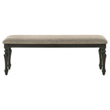 Kavita - Upholstered Dining Bench - Charcoal