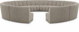 Infinity - 12 Piece Boucle Modular Sectional