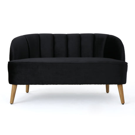 Modern Classic Shell Backed Loveseat