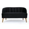 Modern Classic Shell Backed Loveseat