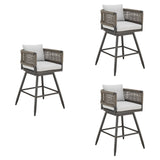 Alegria - Outdoor Patio Swivel Bar Stool Set