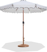 Amalfi - Patio Umbrella - Light Brown Base / Light Brown Pole