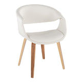 Curvo - Upholstered Chair (Set of 2) - Zebra Wood Legs